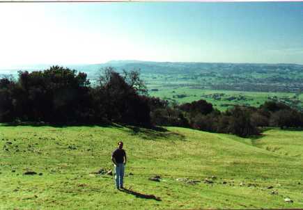 Spring hiker in upper Lafferty