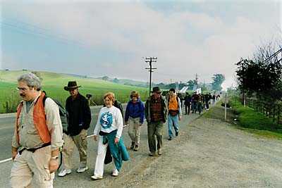 Walk to Lafferty Park, 01-13-02, along Adobe Road