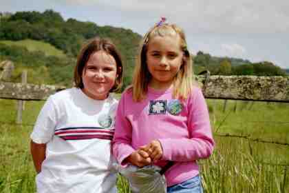 Julia Modell and Hollister, daughter of Kim Nadeau.