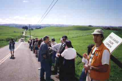 Rest stop on lower Sonoma Mountain Road.